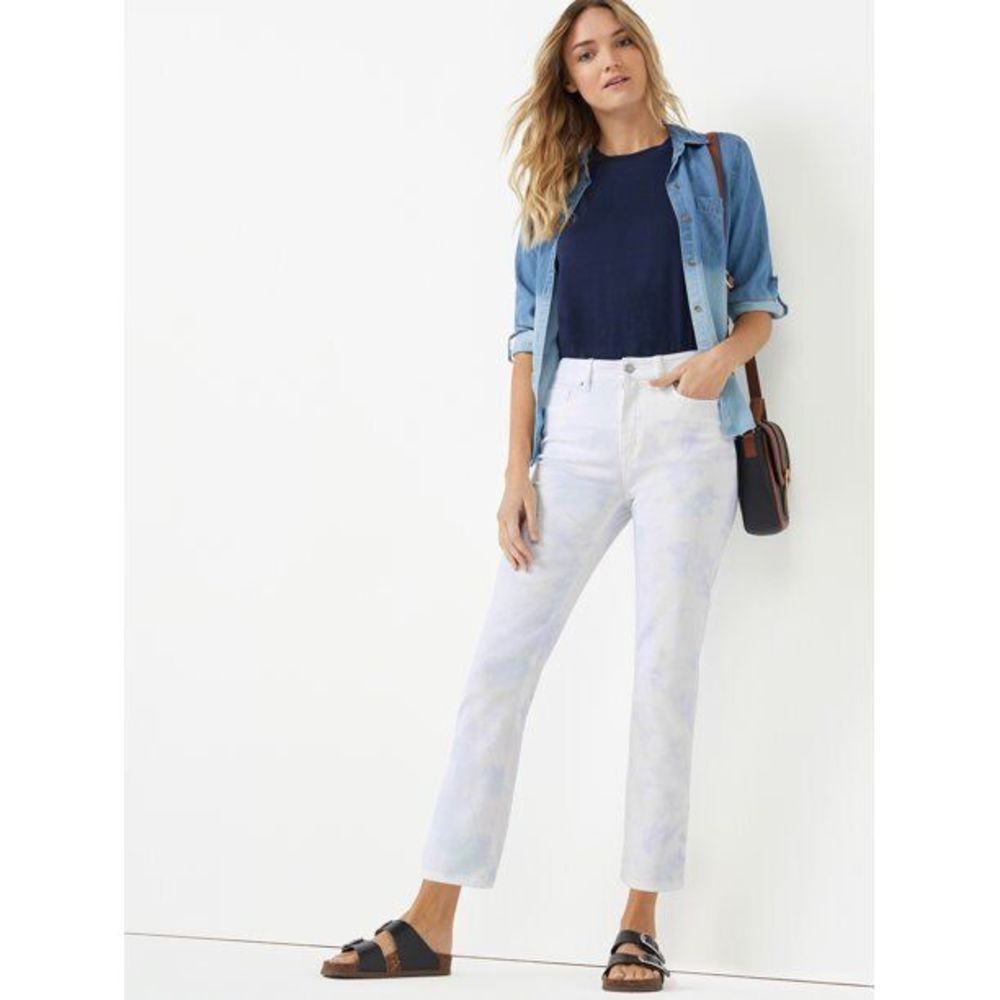 Time and Tru Women's High Rise Straight Crop Jean, Free Shipping!!! - Picture 1 of 5